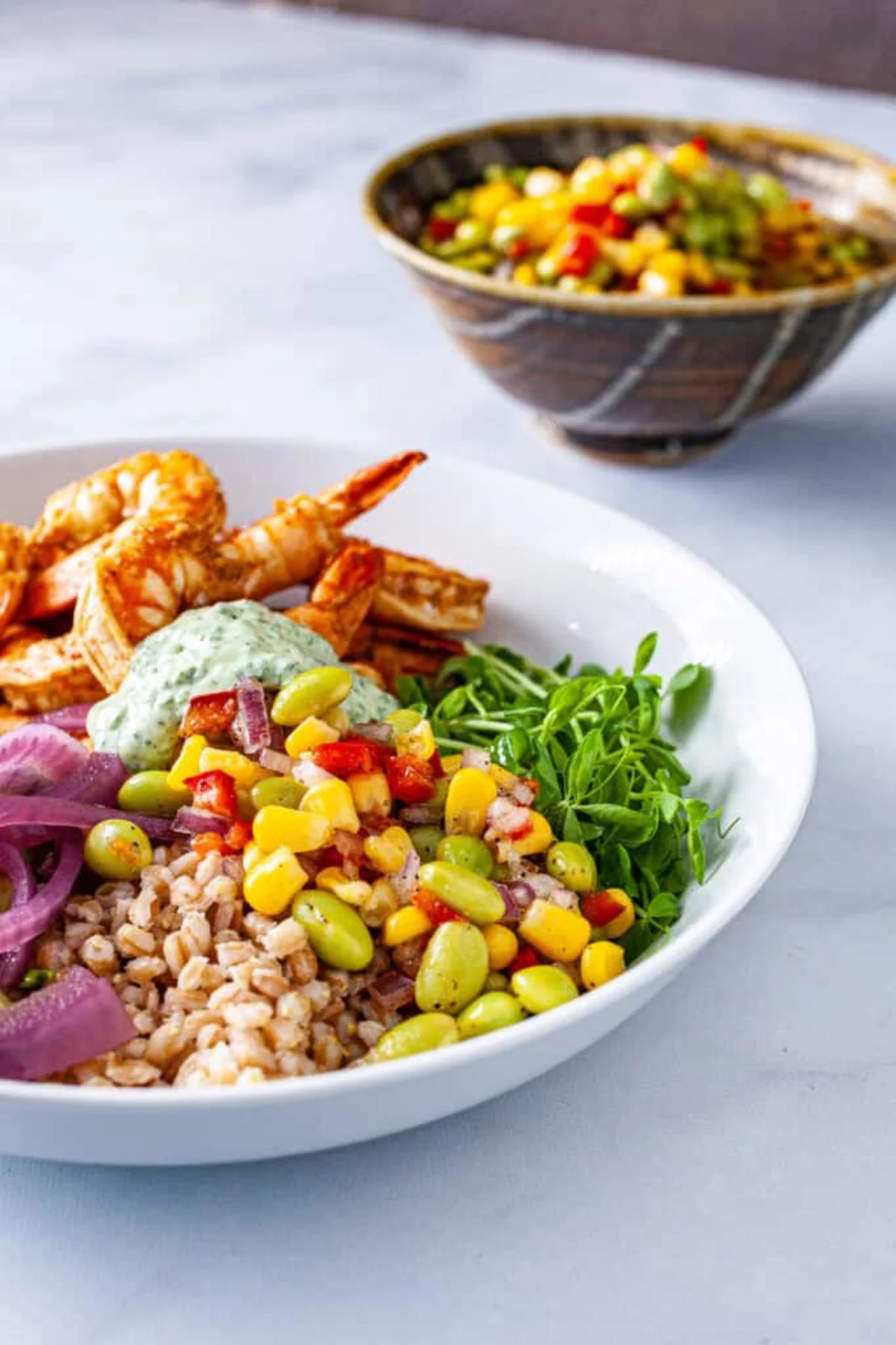 Baja Shrimp Bowl (Grain Bowl Salad)