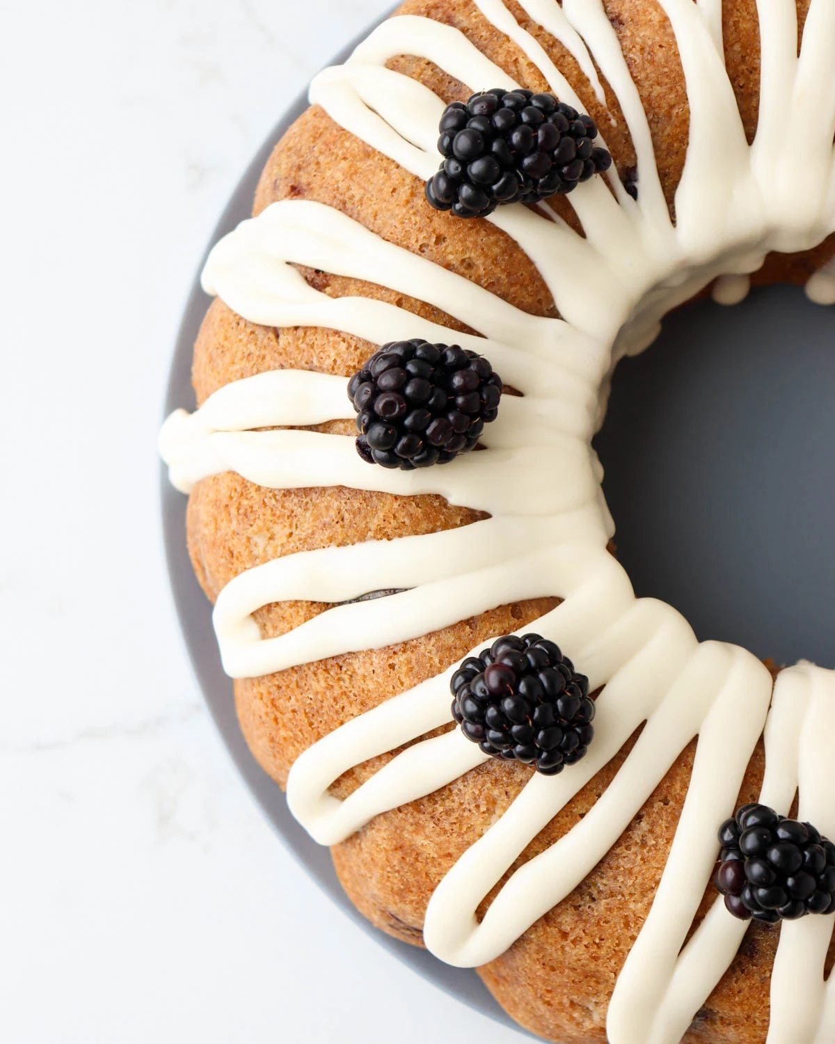 Spiced Blackberry Bundt Cake