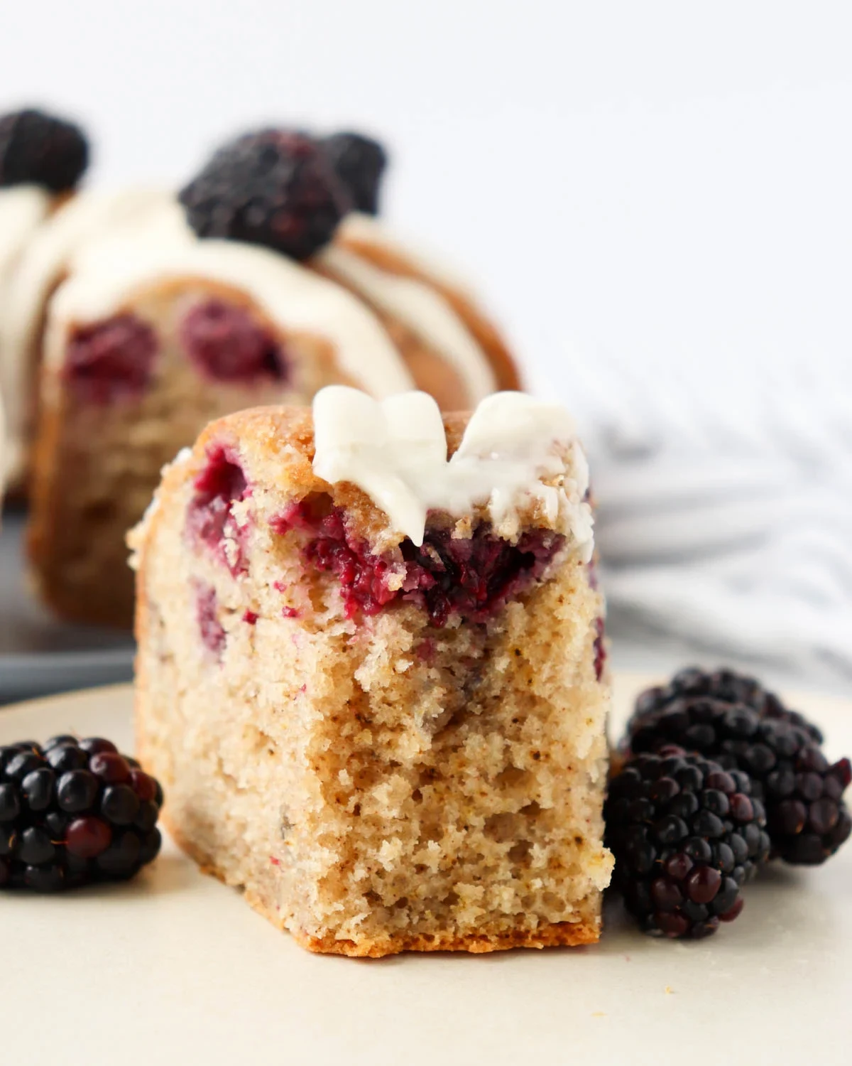 Spiced Blackberry Bundt Cake