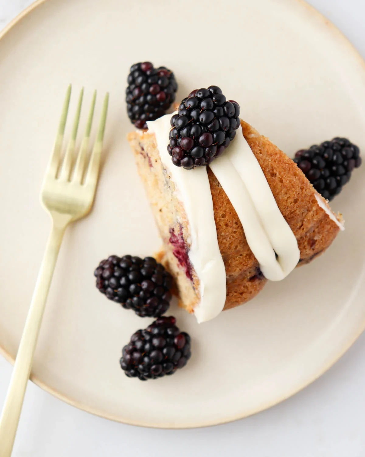 Spiced Blackberry Bundt Cake