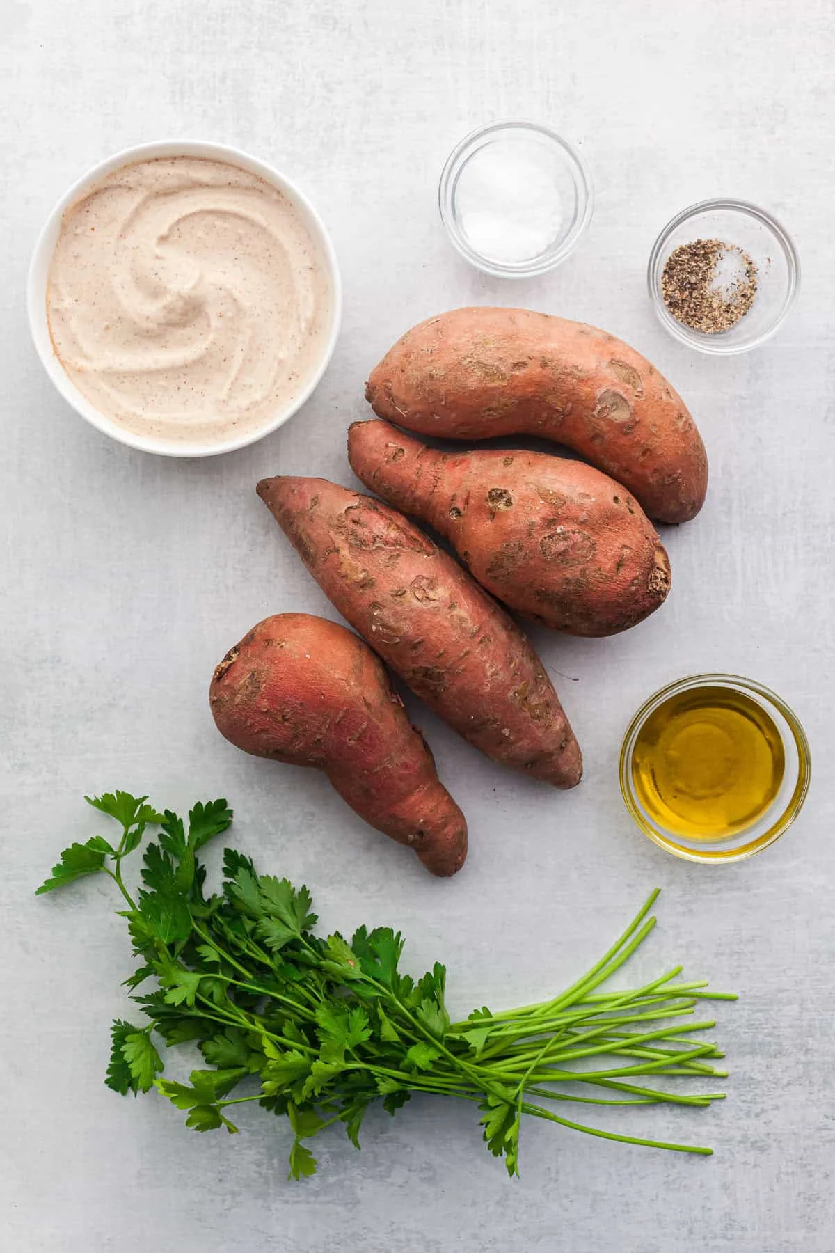 Roasted Sweet Potatoes with Greek Yogurt Dip