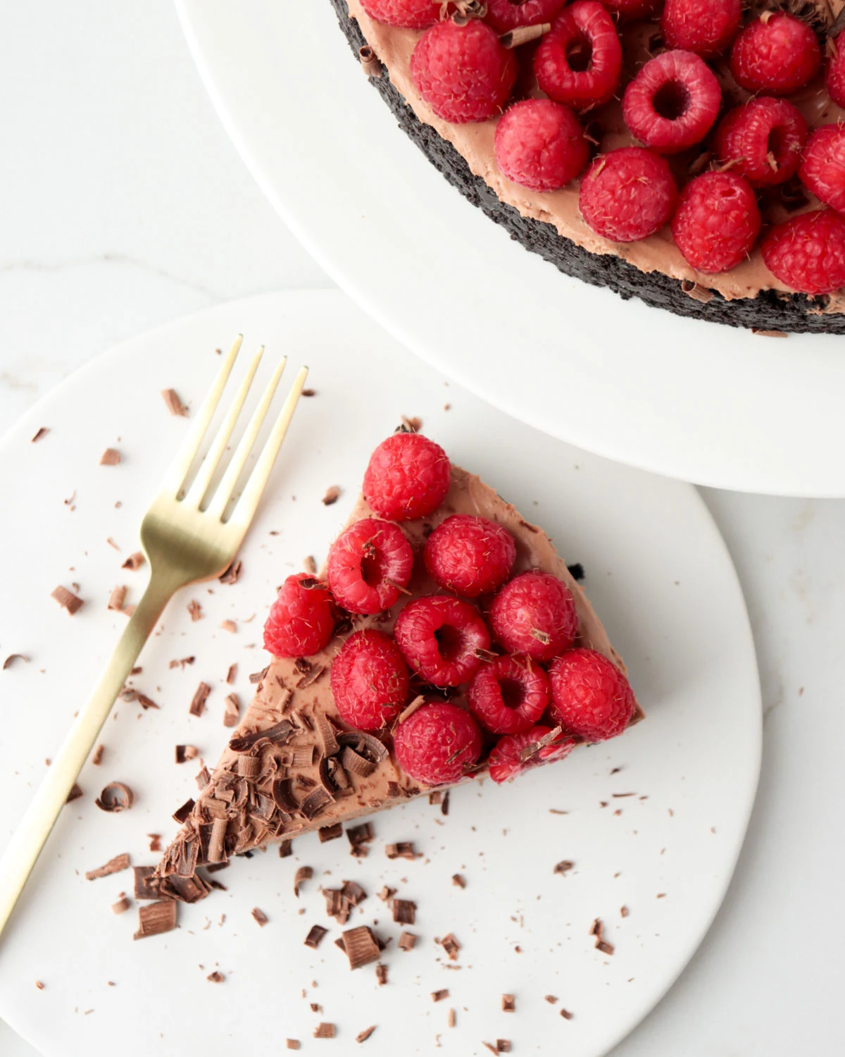 No-Bake Raspberry Chocolate Cheesecake