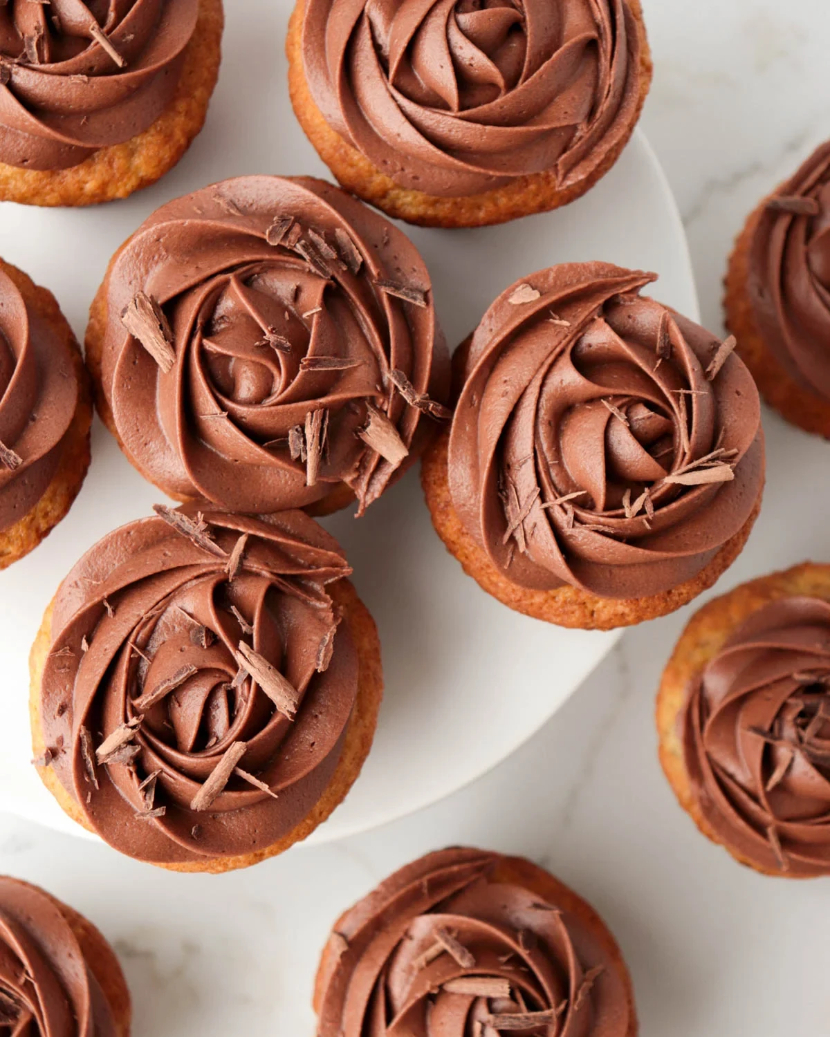 Banana Cupcakes with Chocolate Frosting