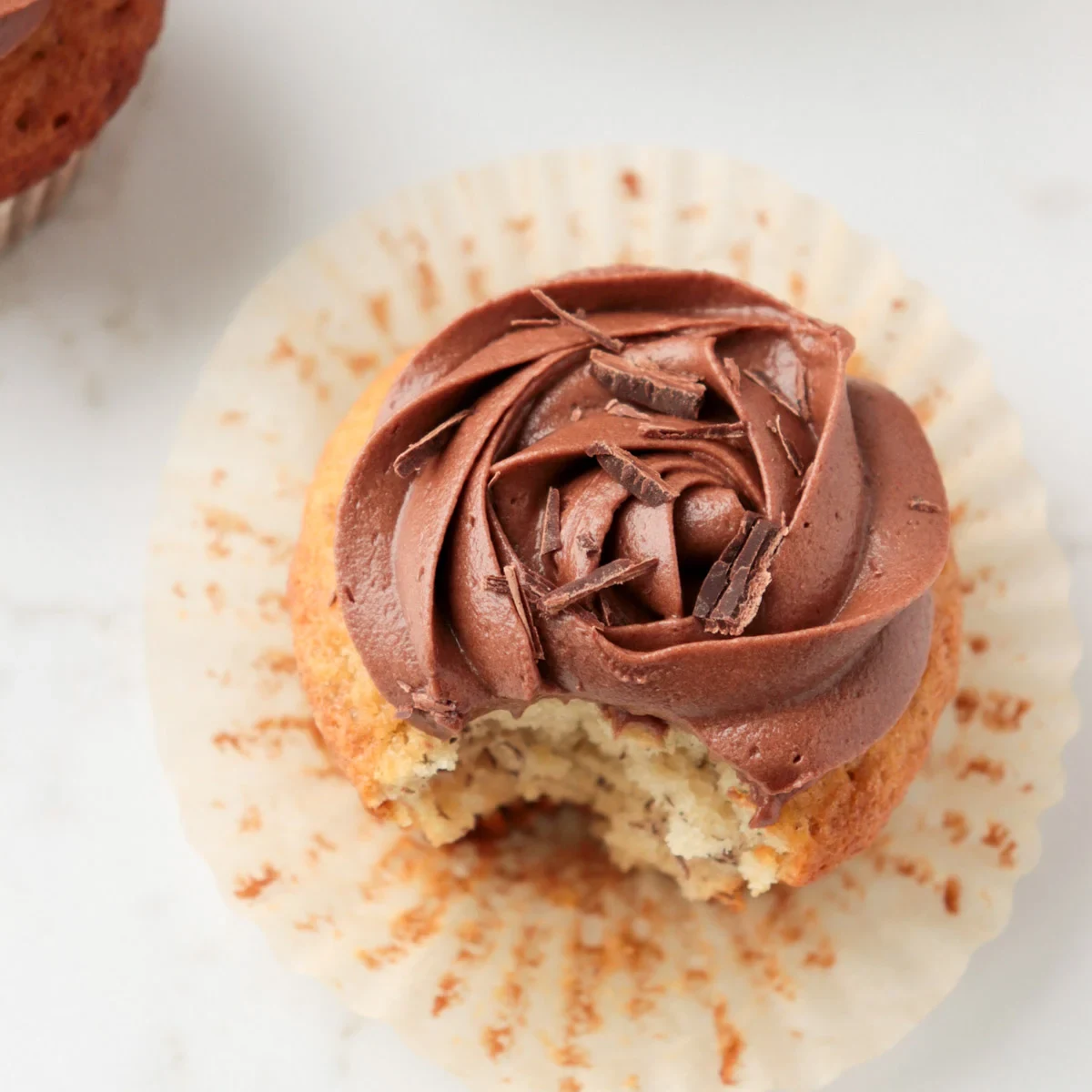 Banana Cupcakes with Chocolate Frosting