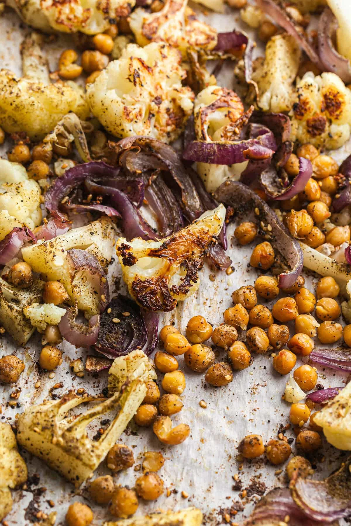 Roasted Cauliflower and Chickpea Salad