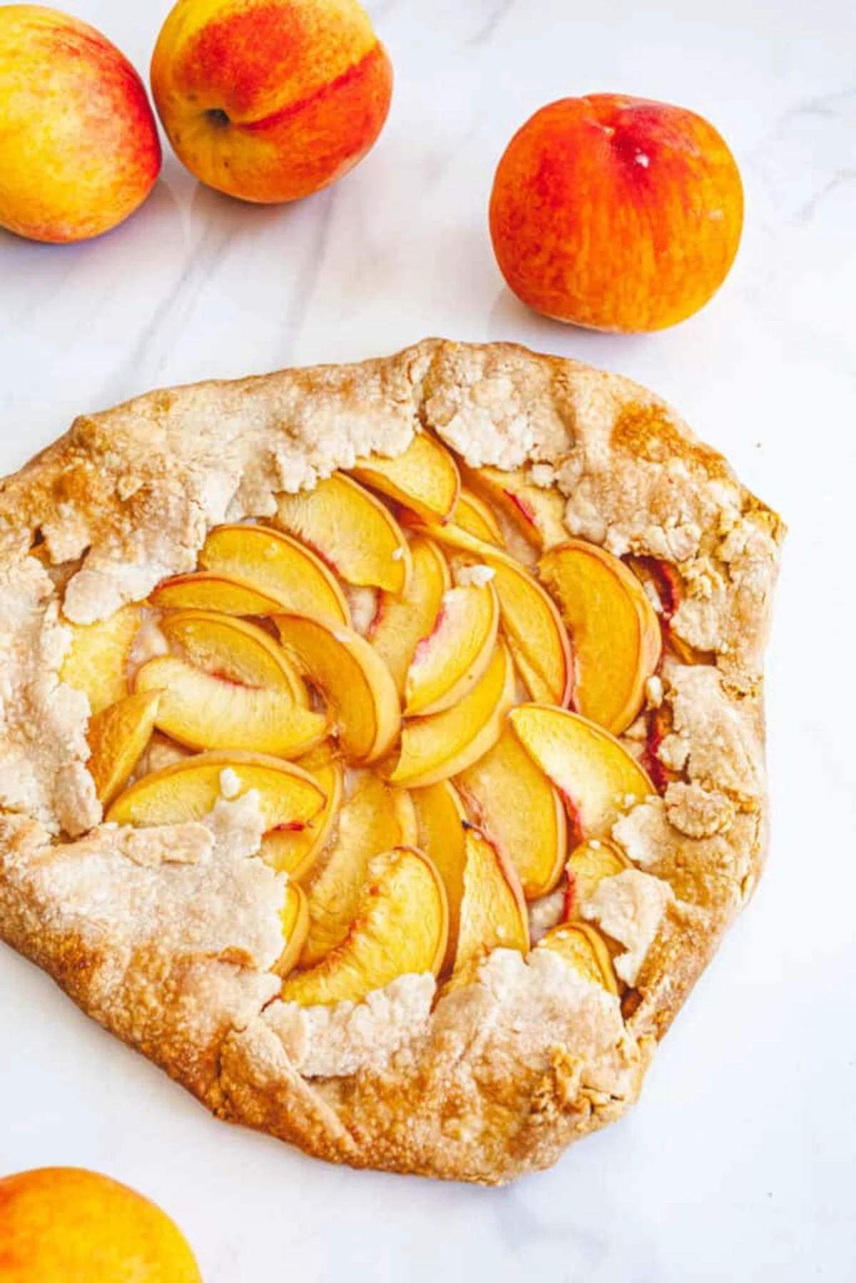 Rustic Peach Tart