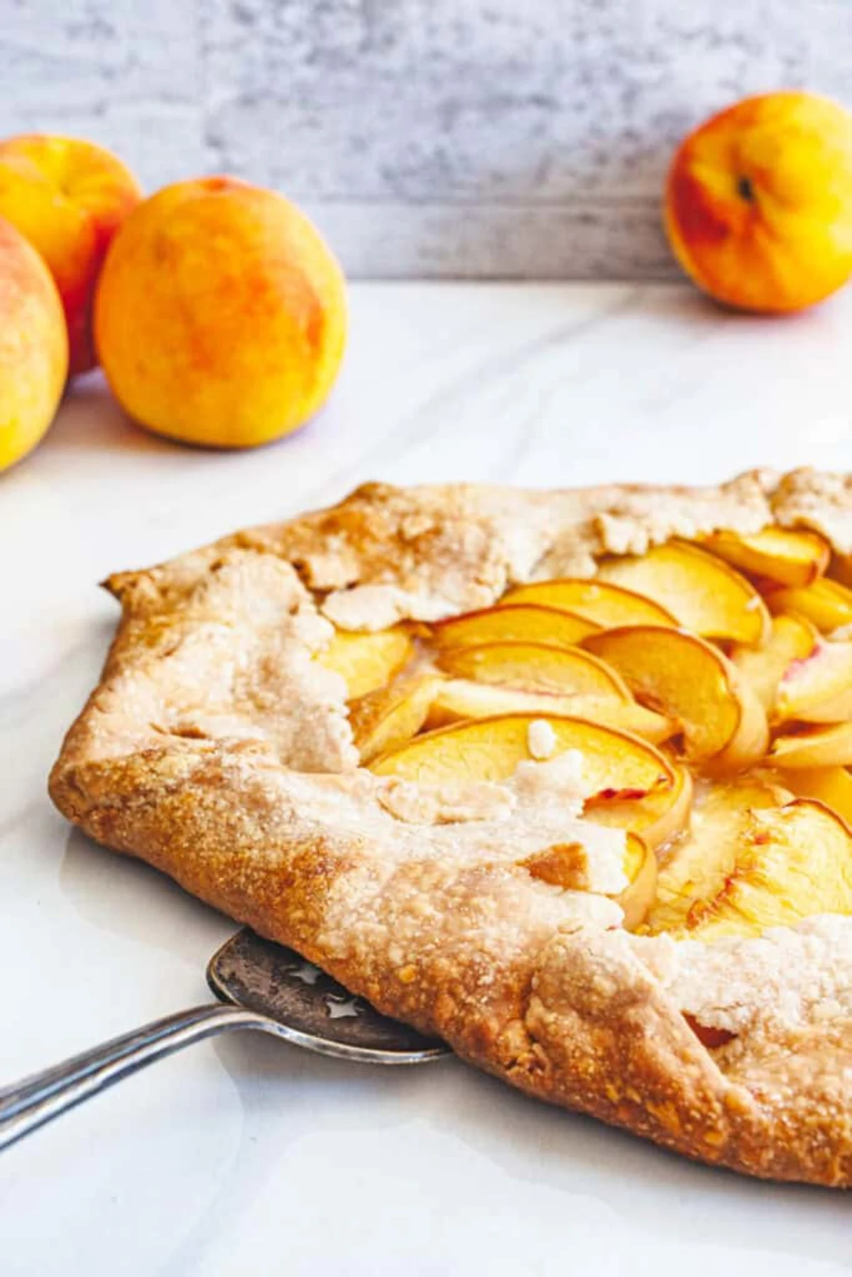 Rustic Peach Tart