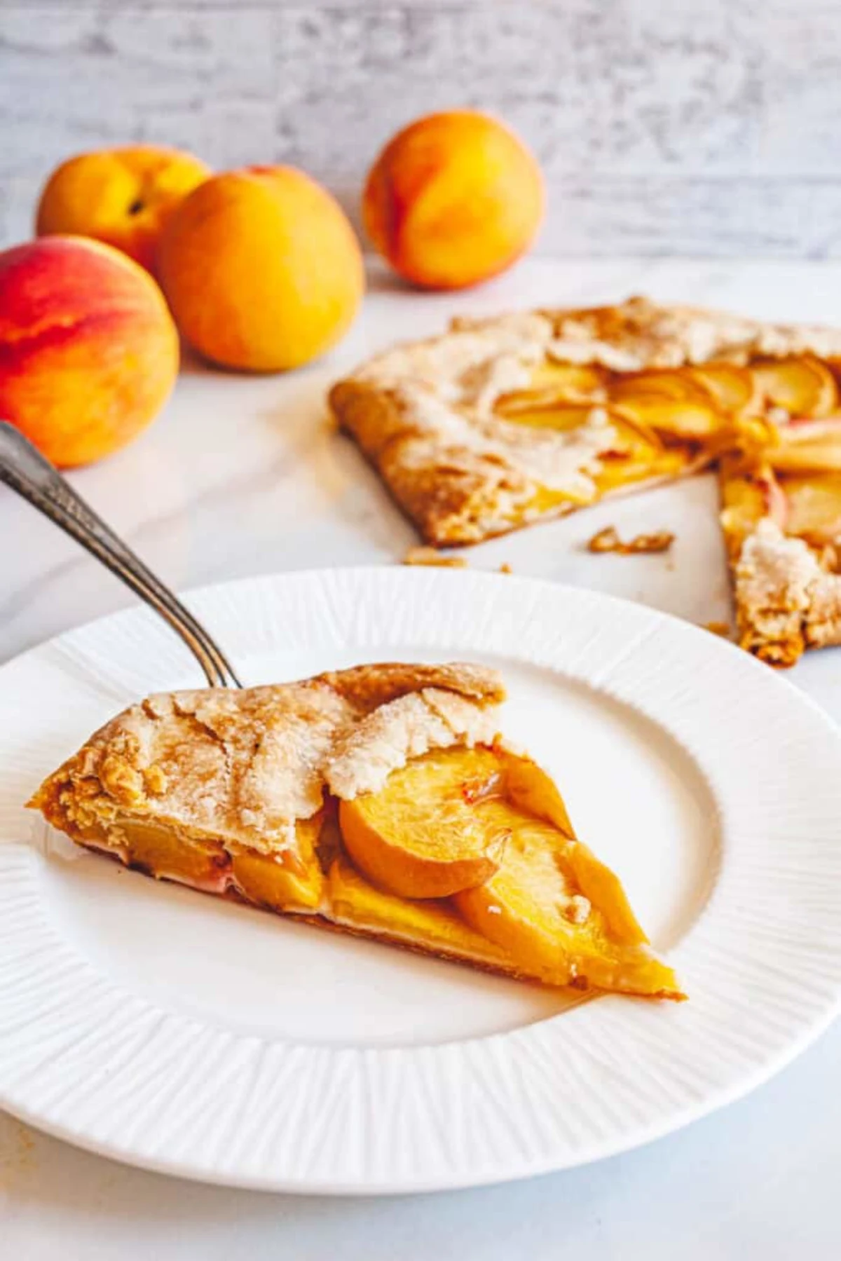 Rustic Peach Tart