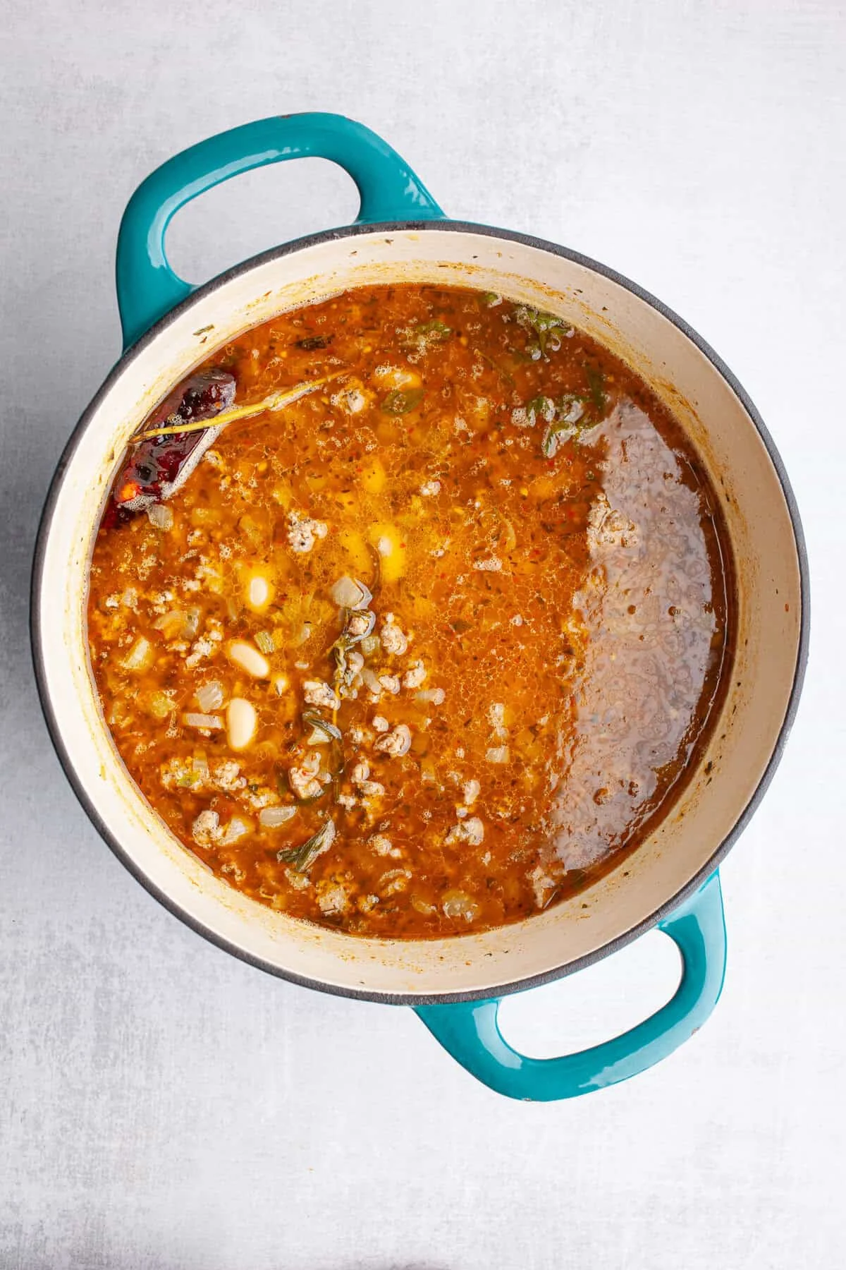 Sausage Kale and White Bean Soup