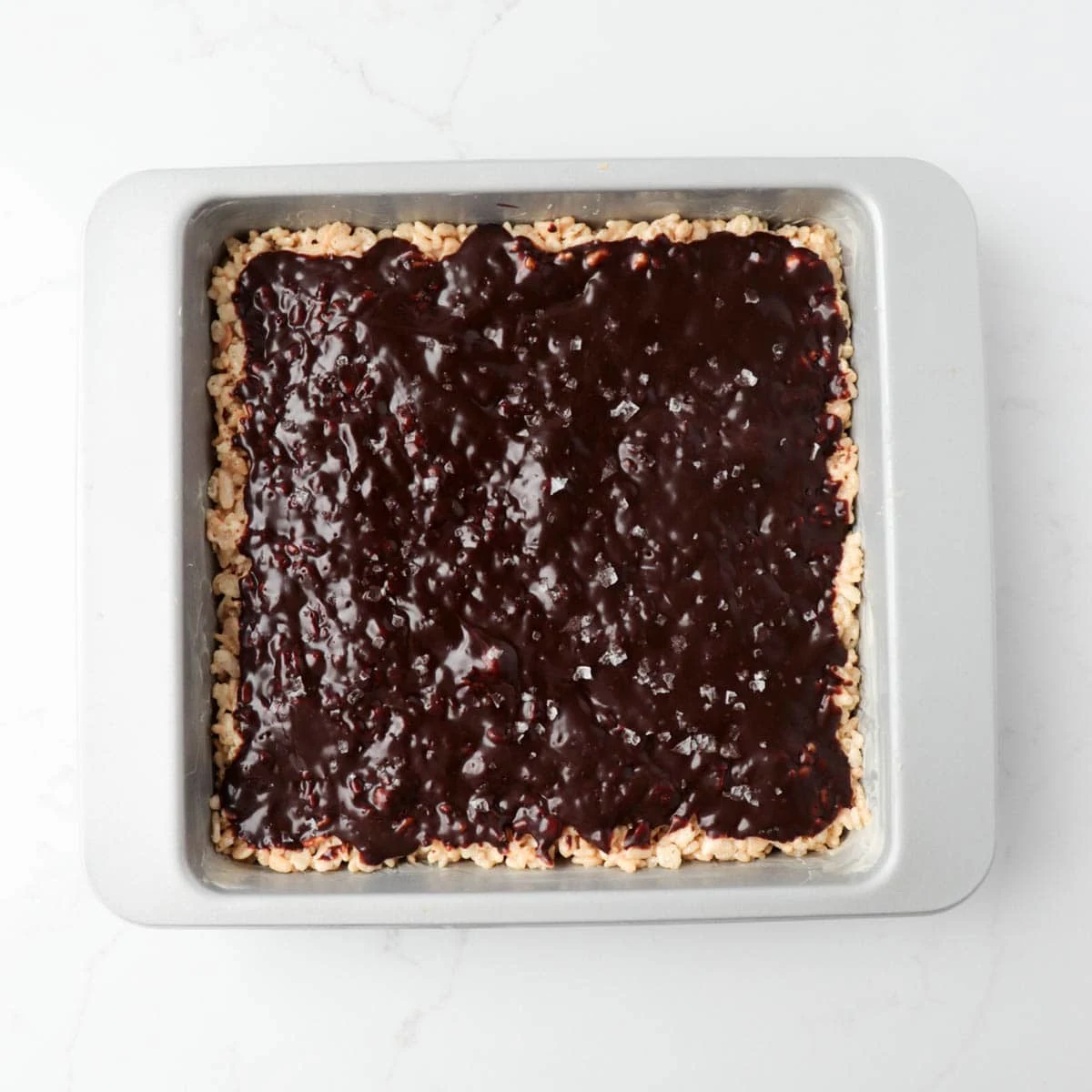 Salted Chocolate Rice Krispie Treats