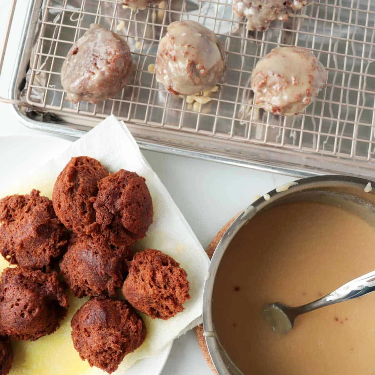 Glazed Pumpkin Fritters