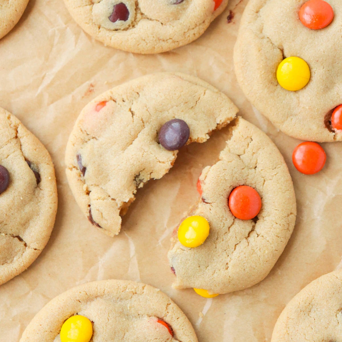 Reese's Pieces Peanut Butter Cookies