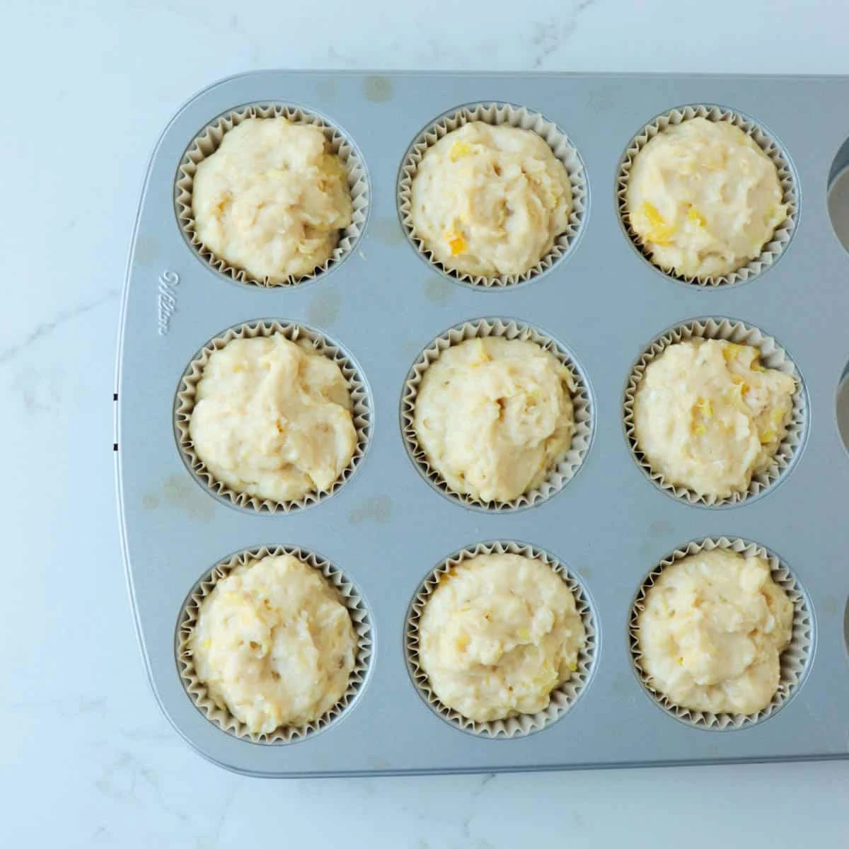 Pineapple Coconut Banana Muffins