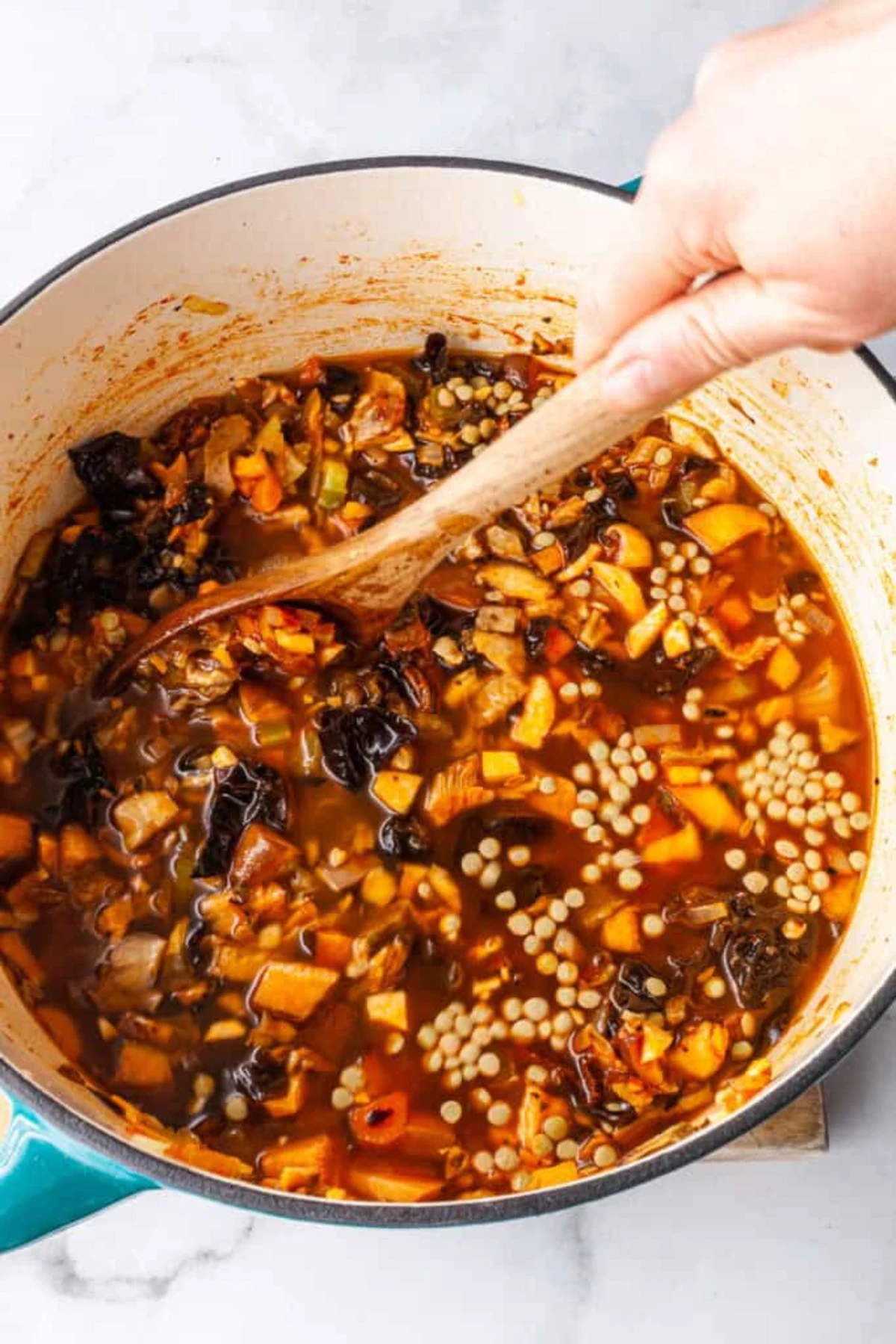 Lentil and Mushroom Soup