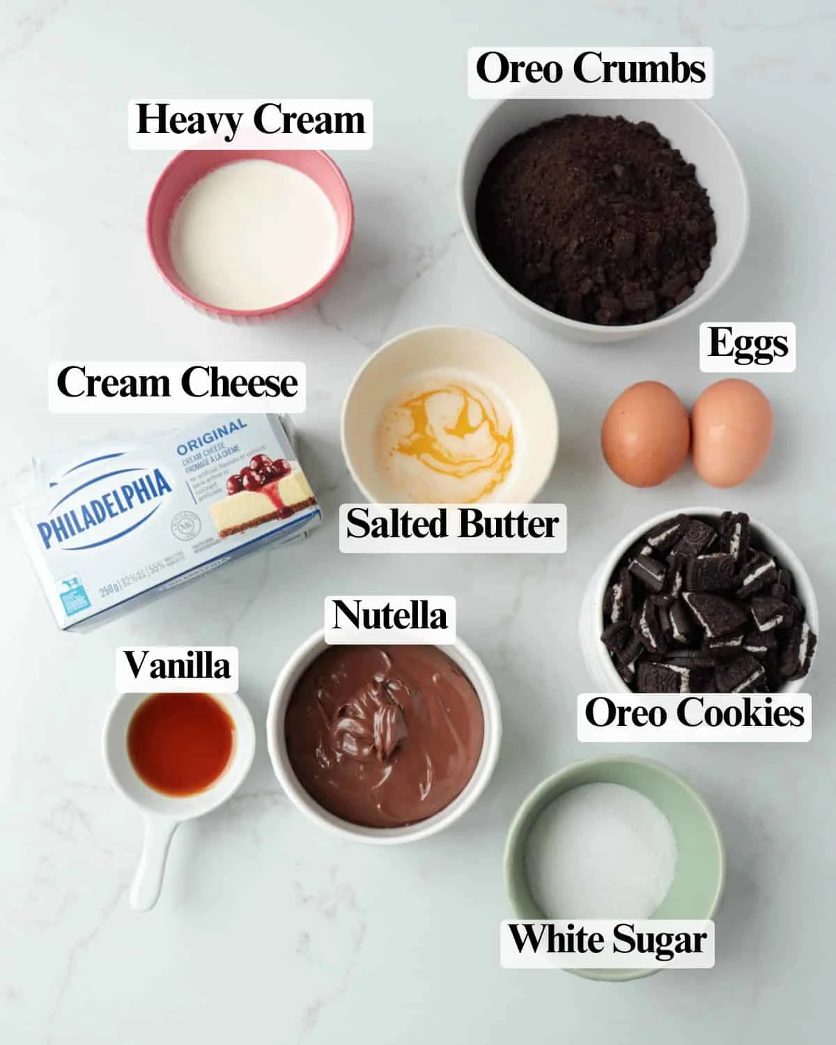 Oreo Nutella Cheesecake Bars