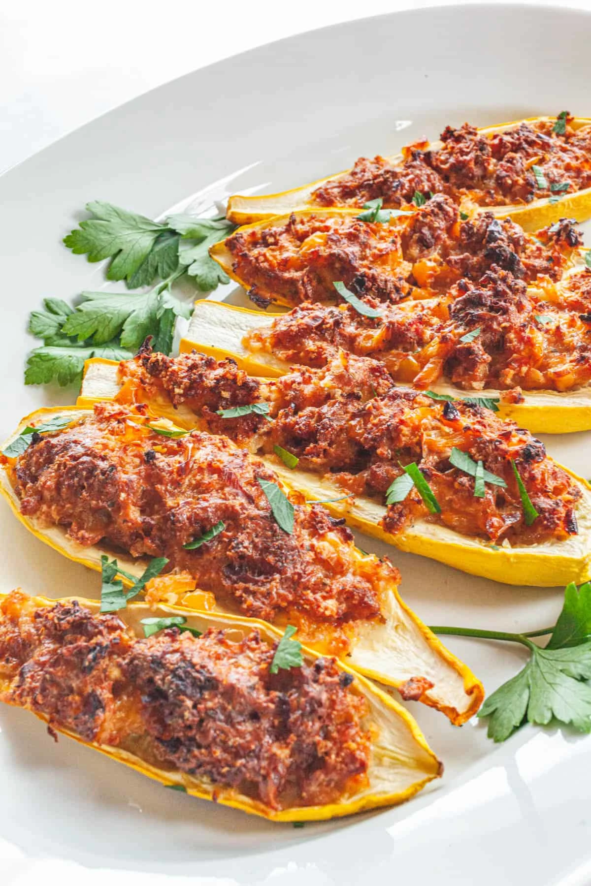 Stuffed Summer Squash