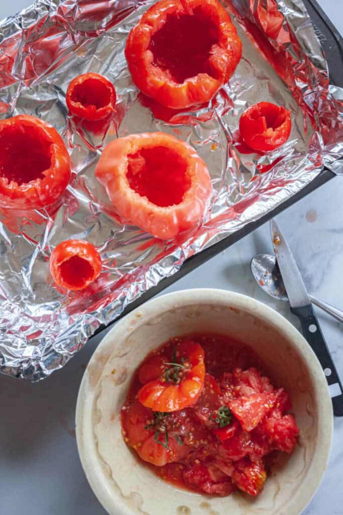 Southwestern Black Bean Stuffed Tomatoes