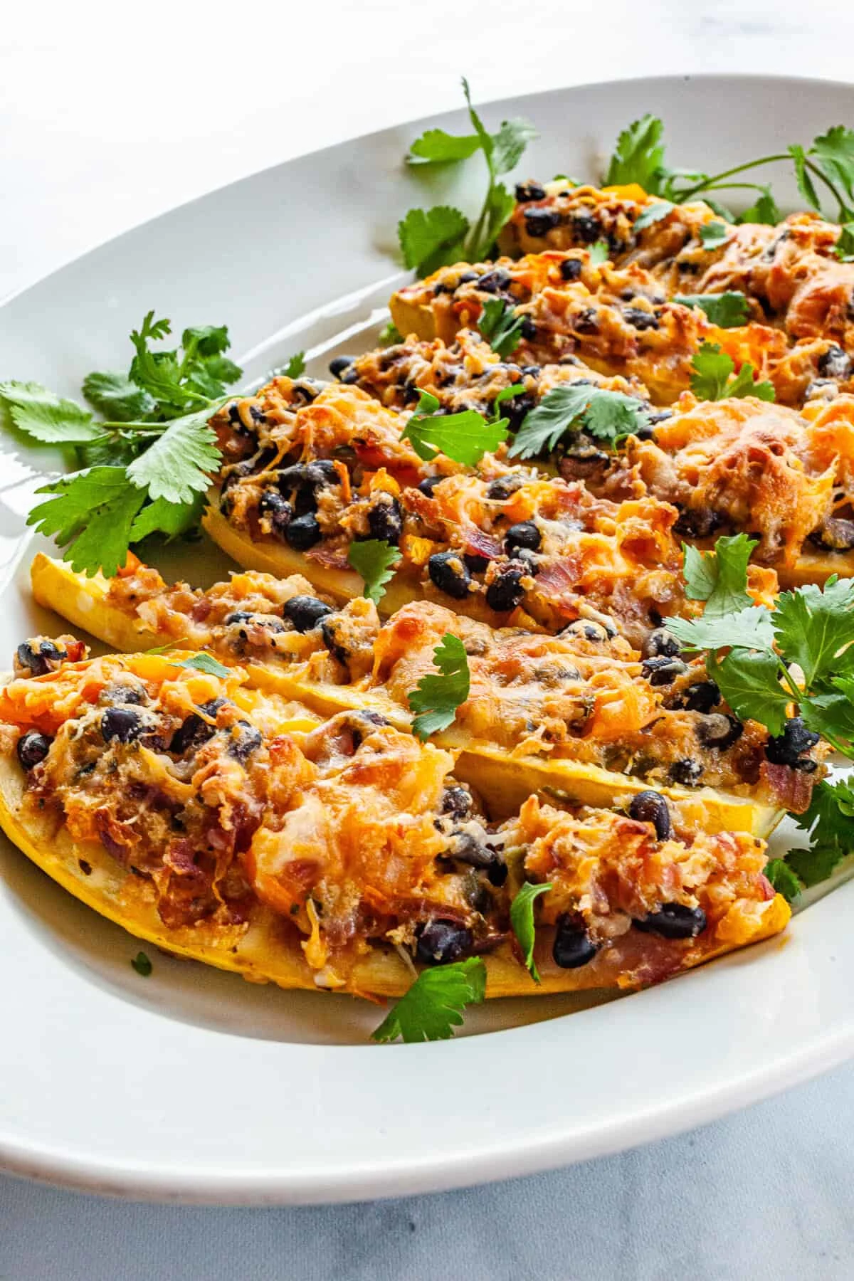 Southwestern Stuffed Summer Squash