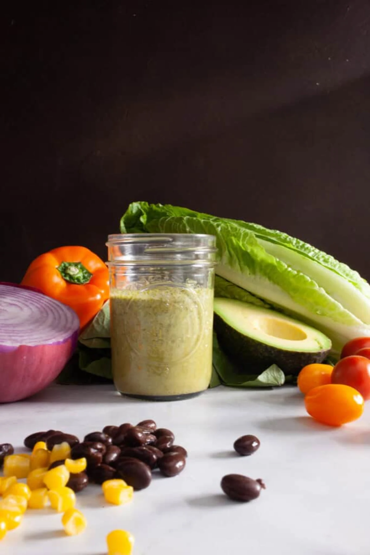 Mexican Chopped Salad with Lime Cilantro Vinaigrette 