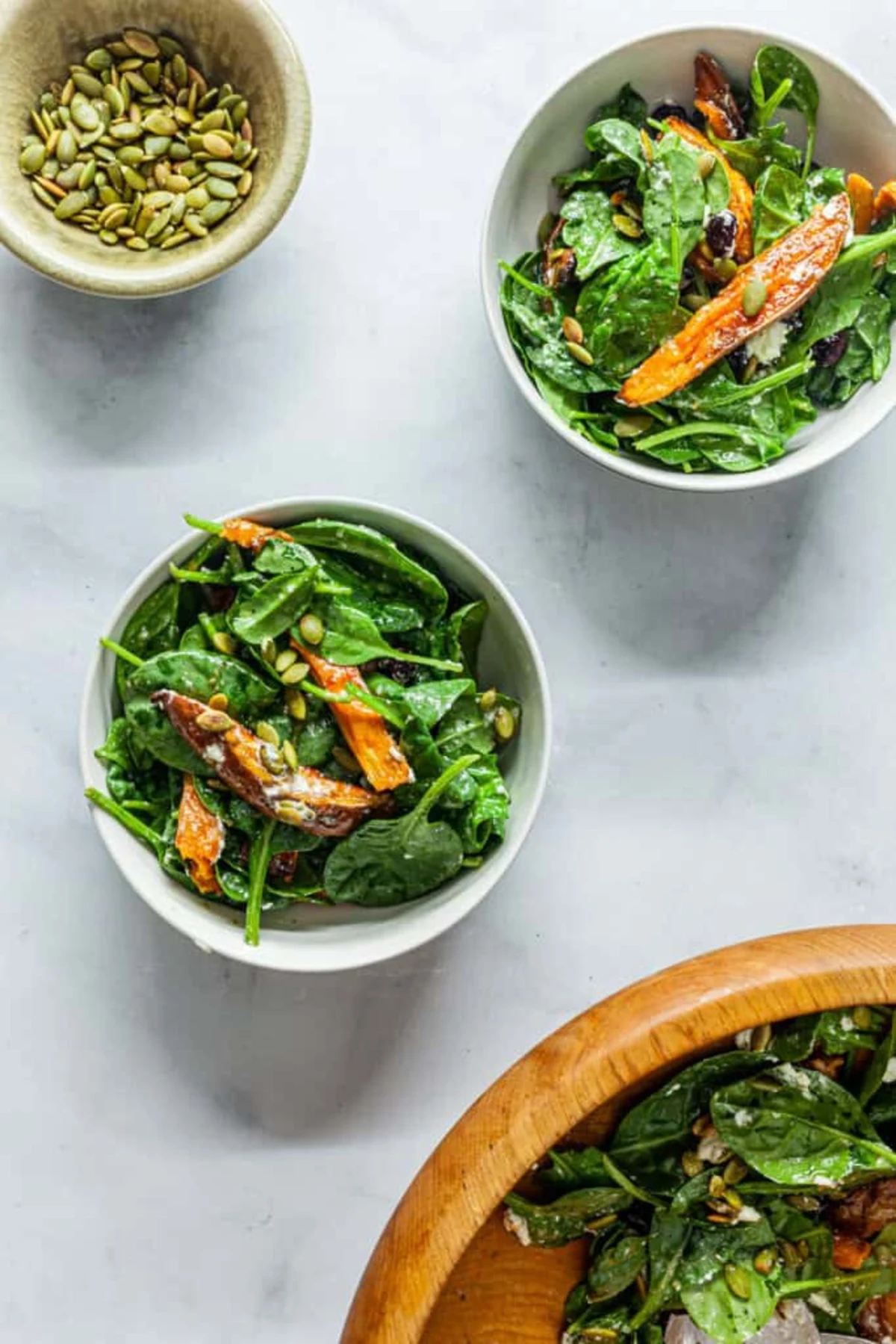 Winter Salad with Roasted Sweet Potatoes and Toasted Pepitas