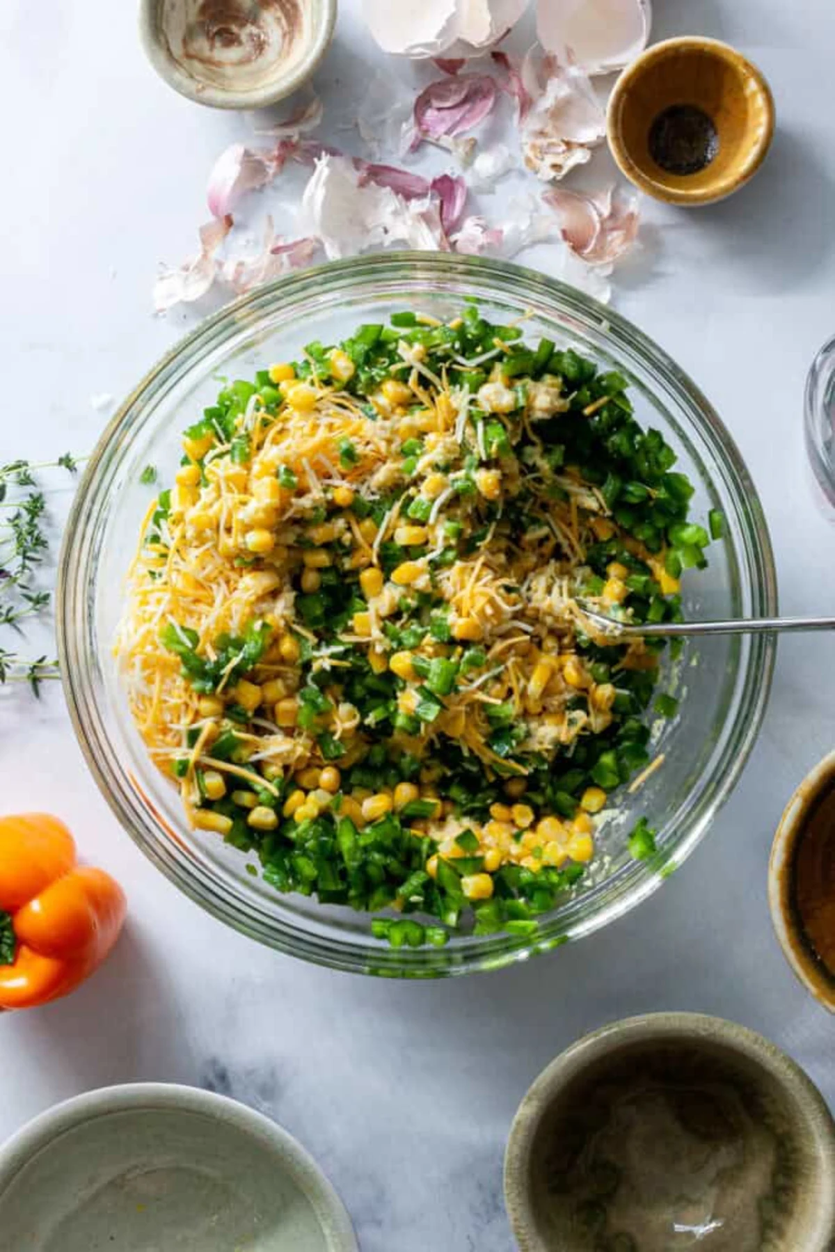 Polenta Stuffed Peppers 