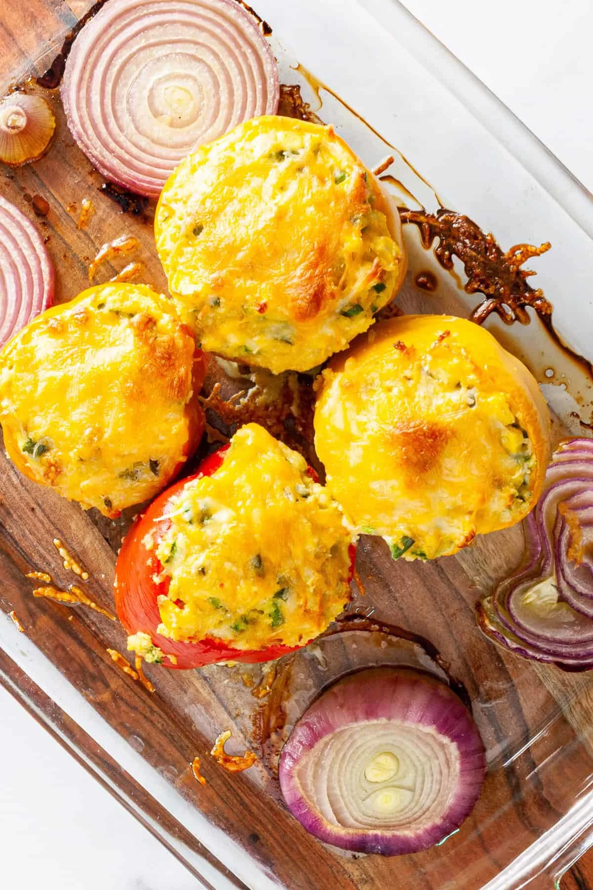 Polenta Stuffed Peppers 