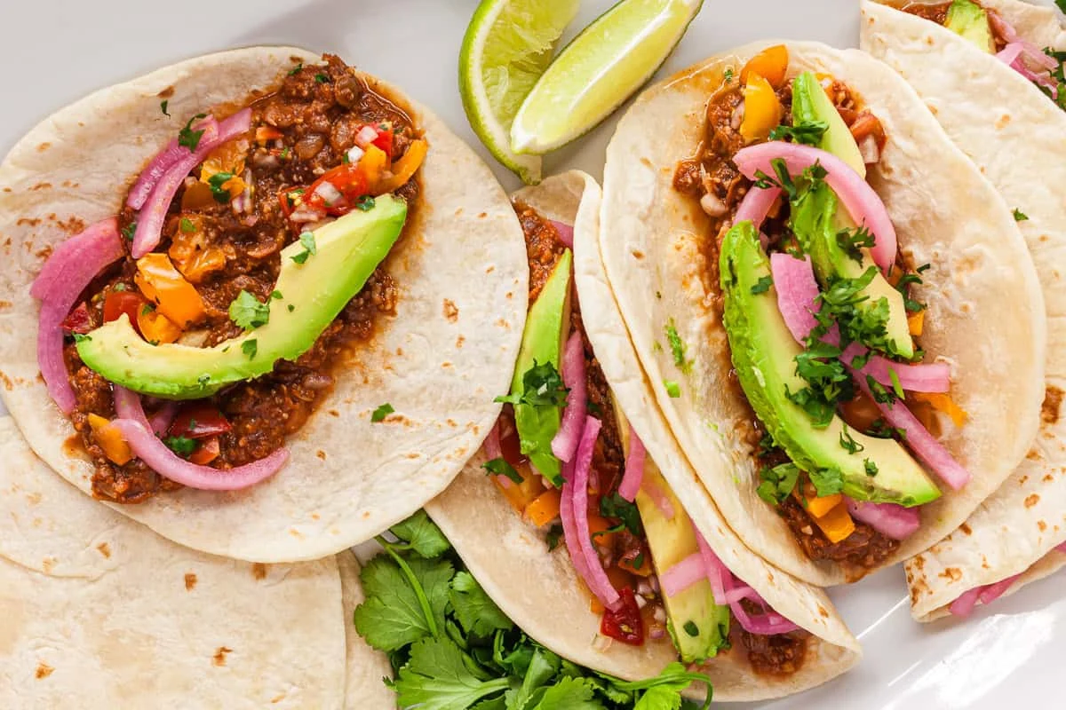 Lentil Tacos (Easy Vegan Green Tacos)