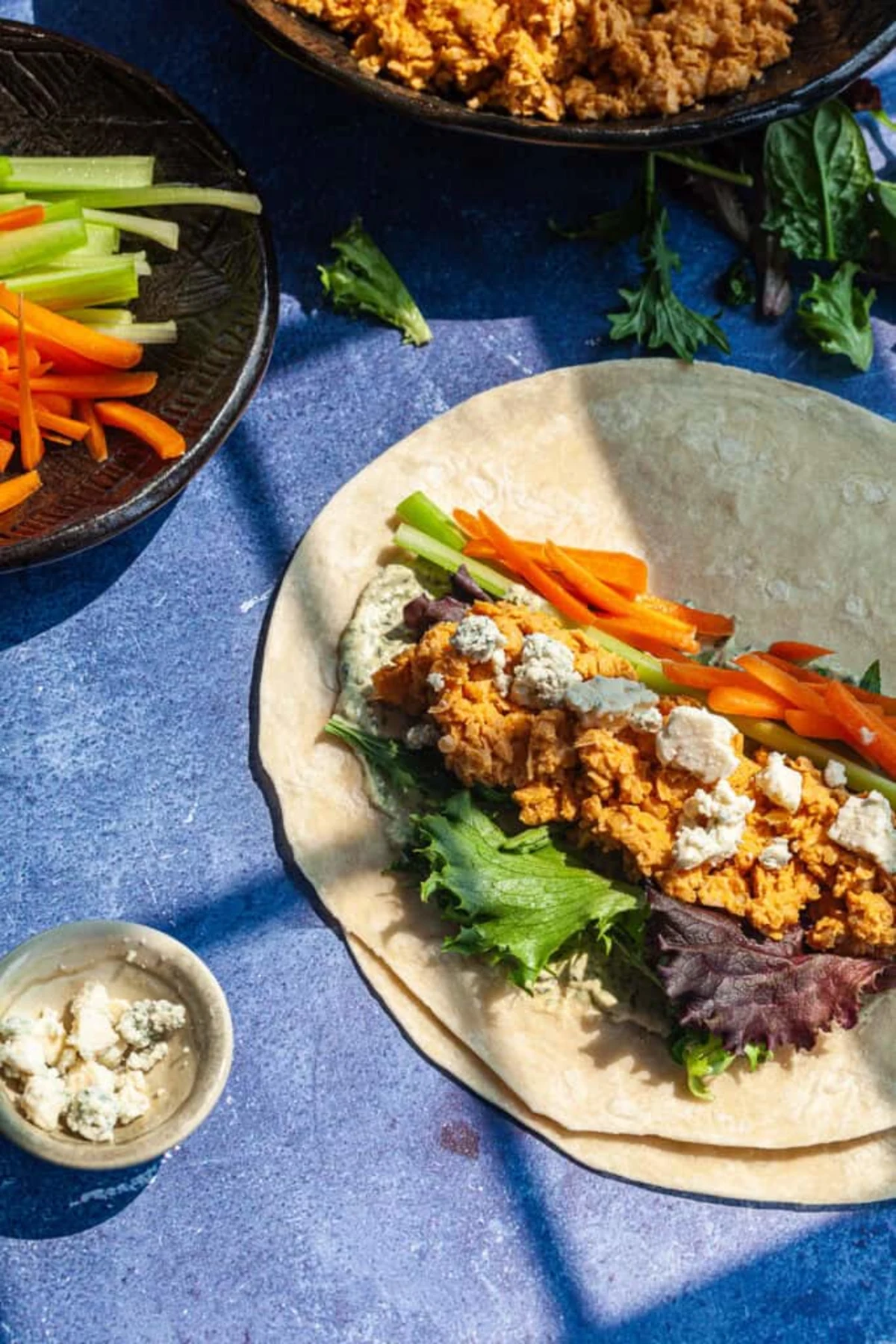 Buffalo Chickpeas Wrap