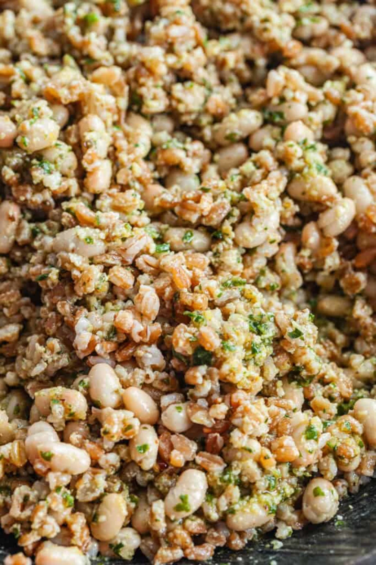 Farro with Blister Tomato and Pesto 