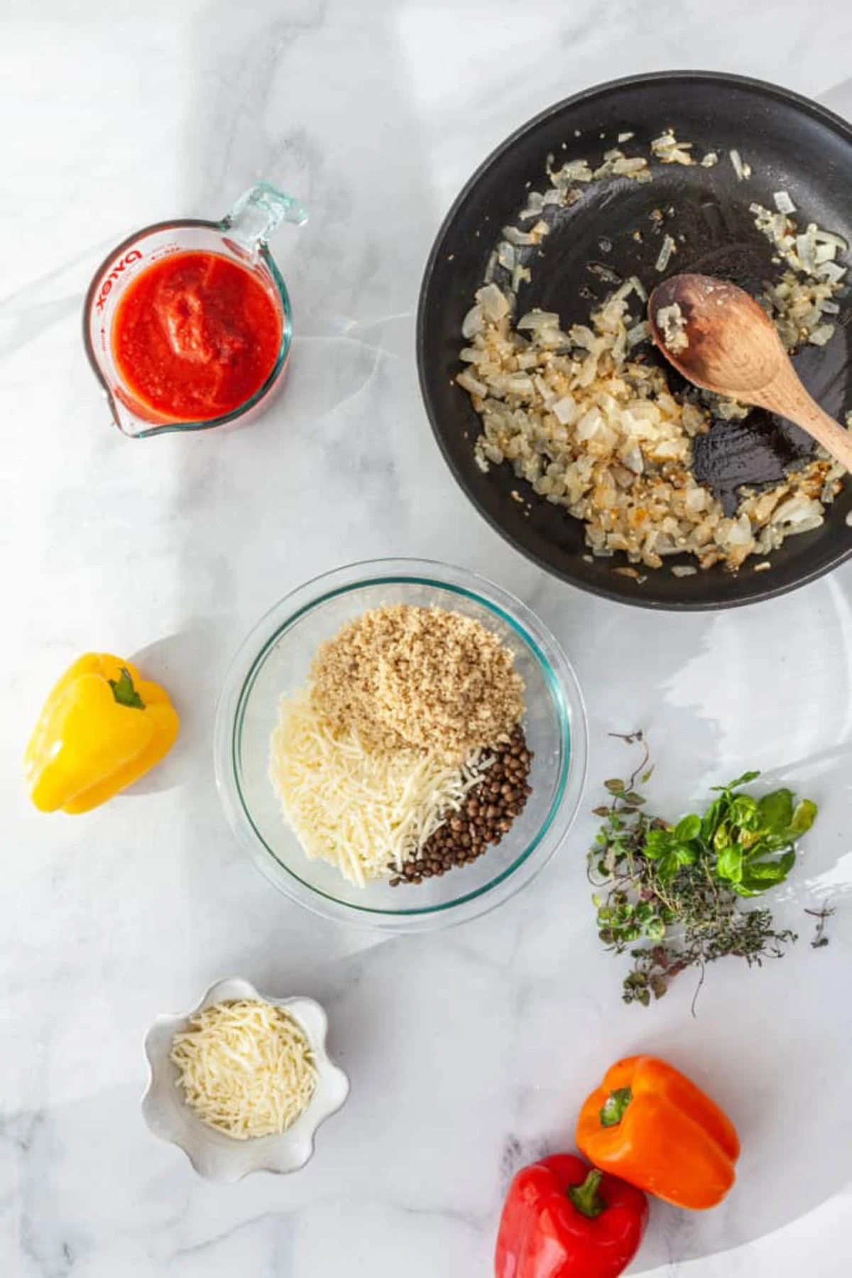 Lentil Stuffed Peppers