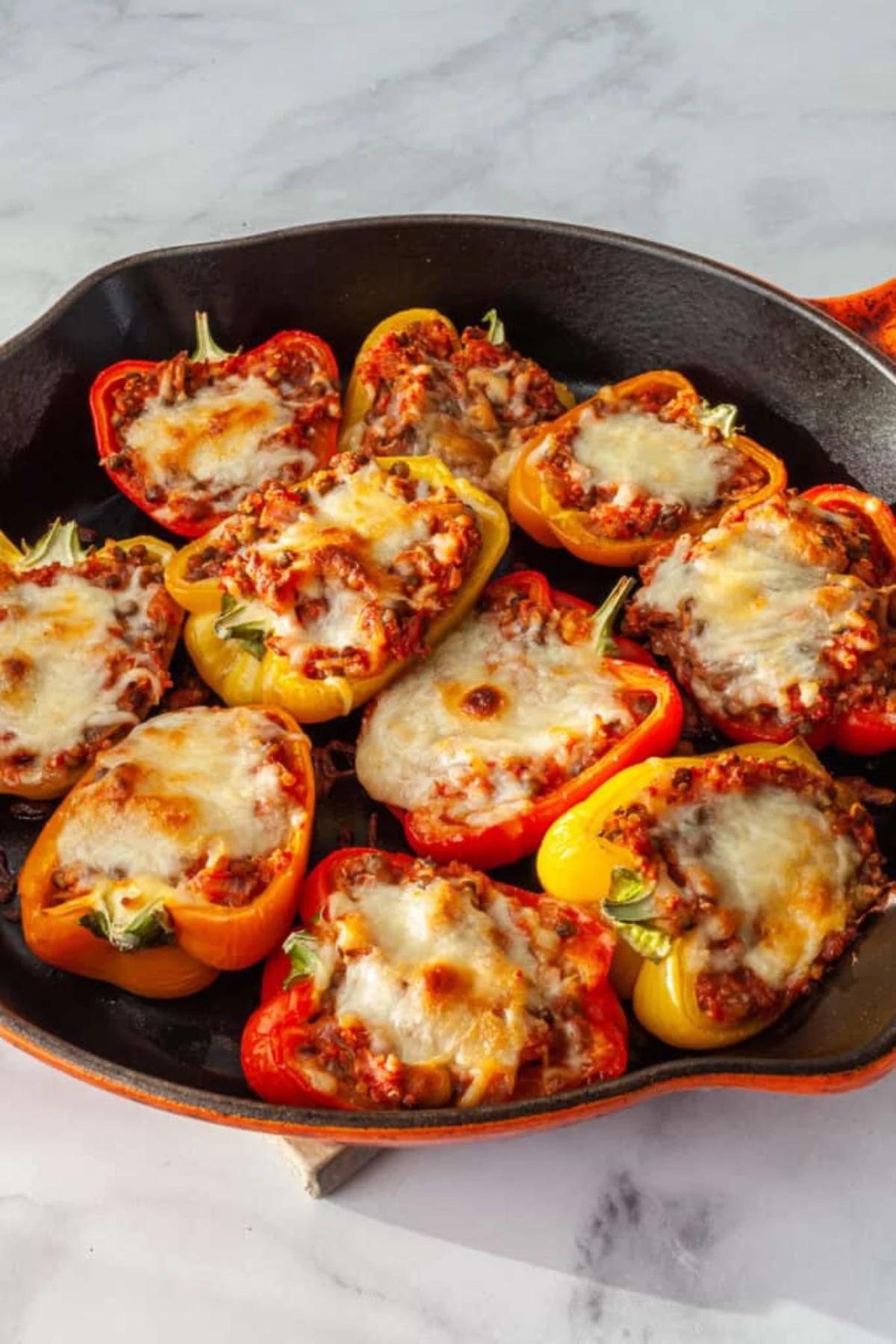 Lentil Stuffed Peppers