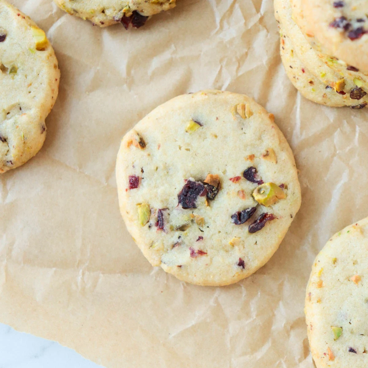 Cranberry Pistacchio Slice and Bake Cookies