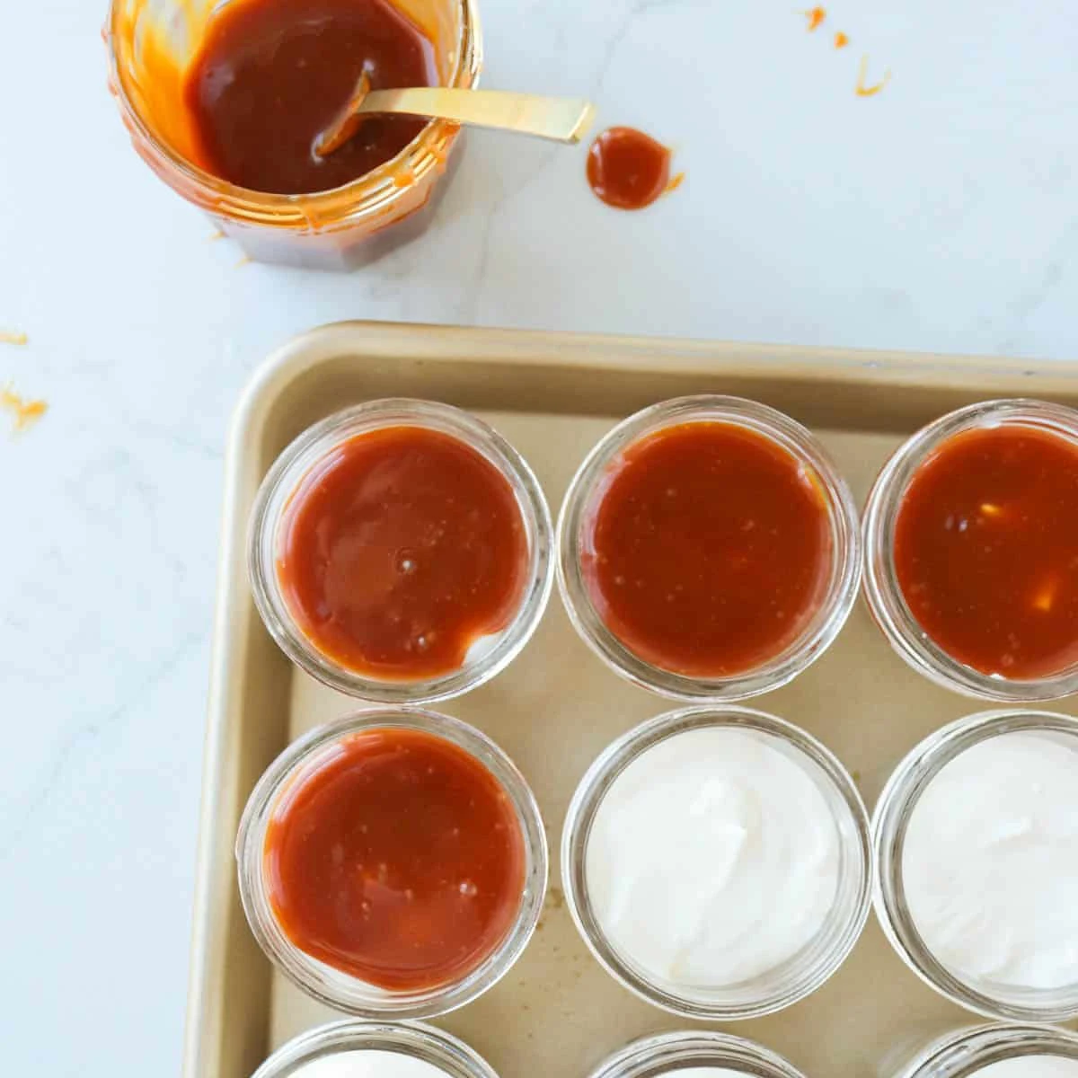 Caramel Cheesecakes in a Jar