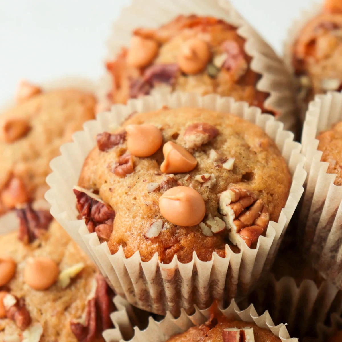 Butterscotch Banana Muffins