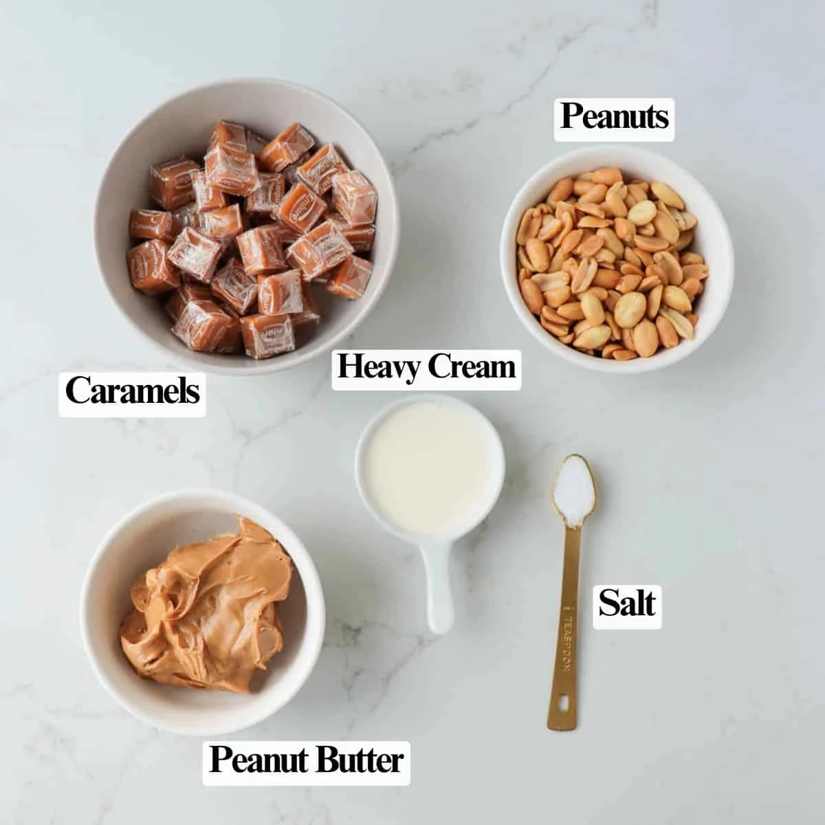 Caramel Peanut Clusters (5 ingredients)