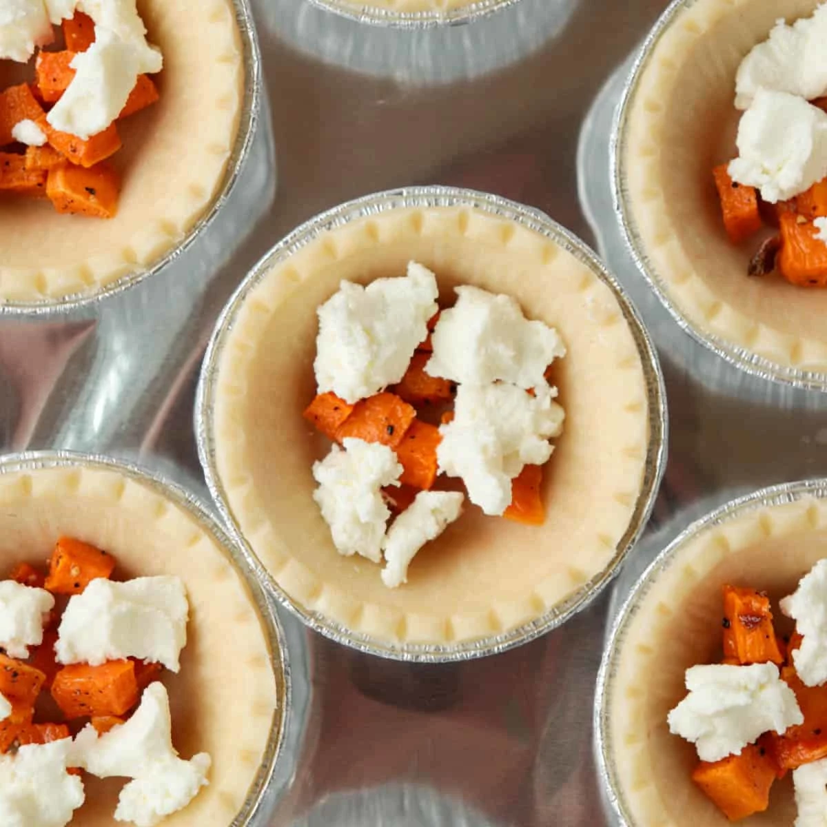 Sweet Potato Goat Cheese Quiche