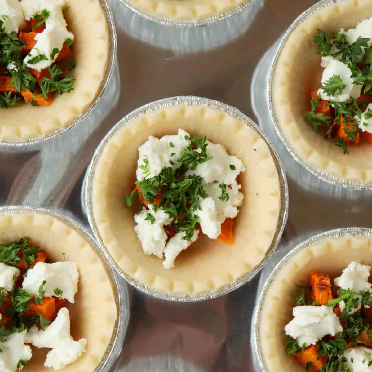 Sweet Potato Goat Cheese Quiche