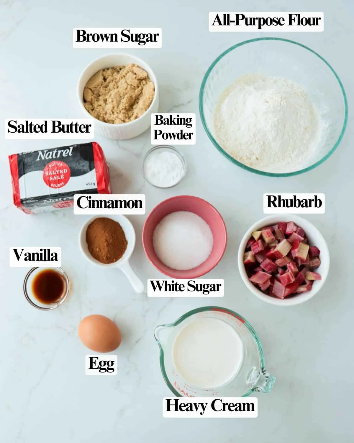 Cinnamon Rhubarb Scones