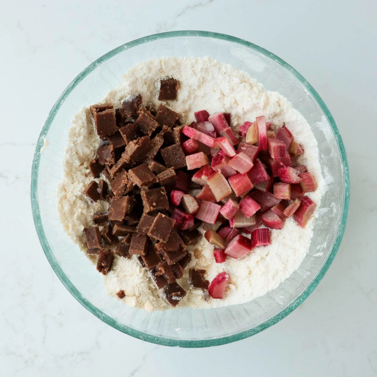 Cinnamon Rhubarb Scones