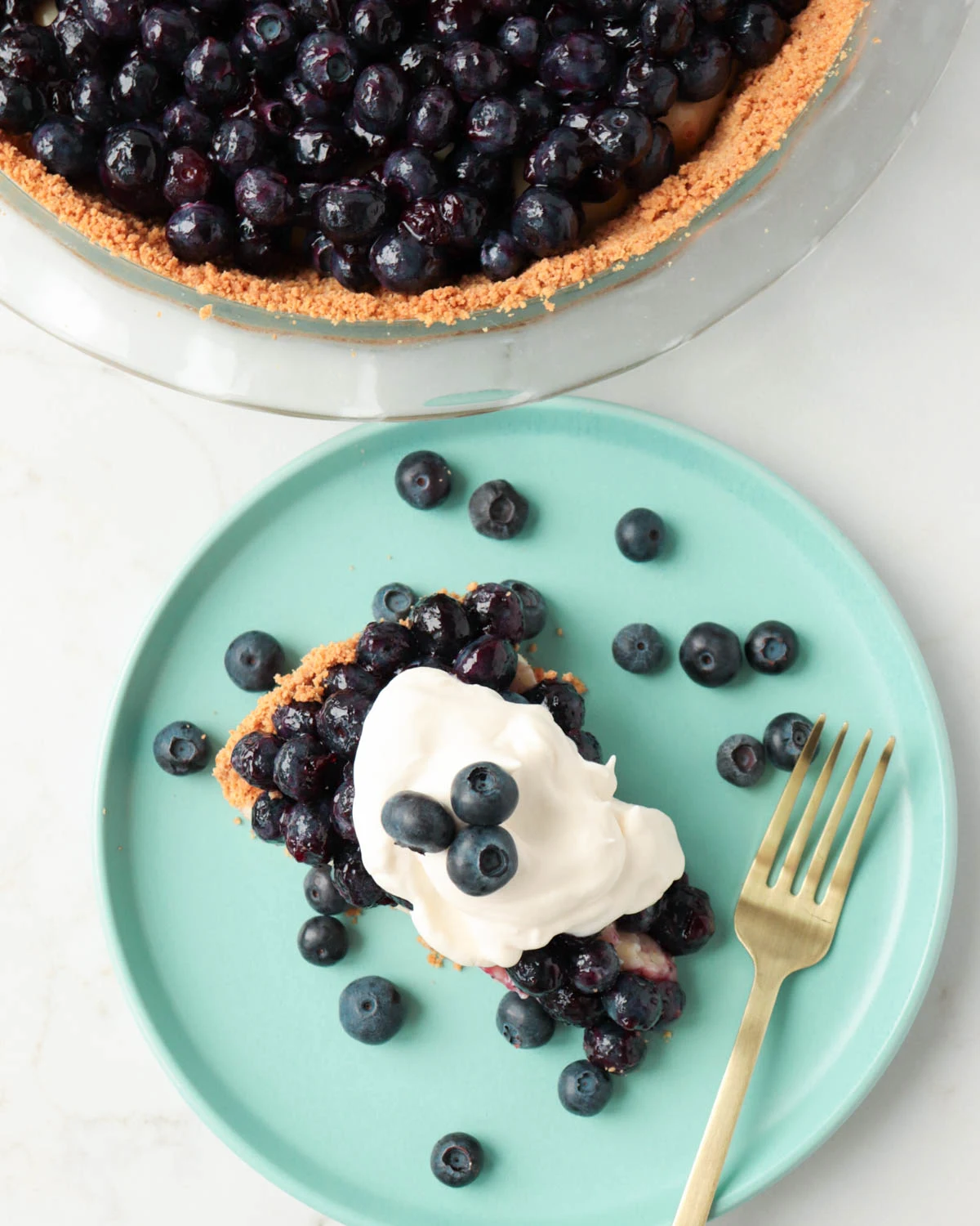 Blueberry Custard Pie
