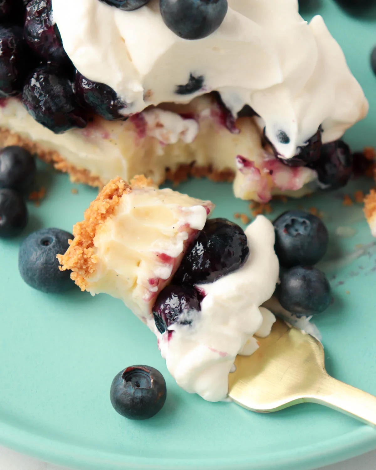 Blueberry Custard Pie