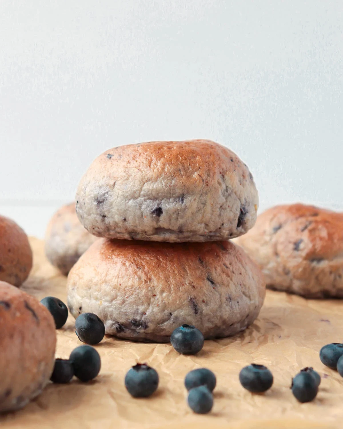 Homemade Blueberry Bagels