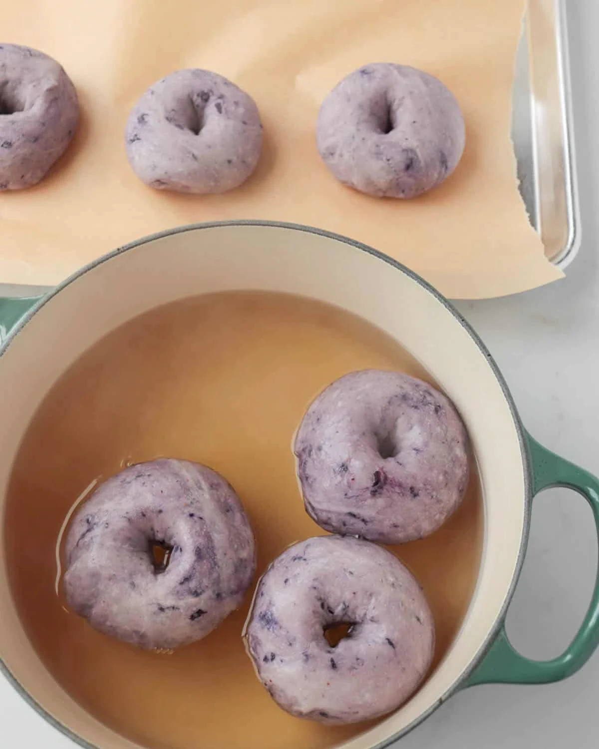 Homemade Blueberry Bagels