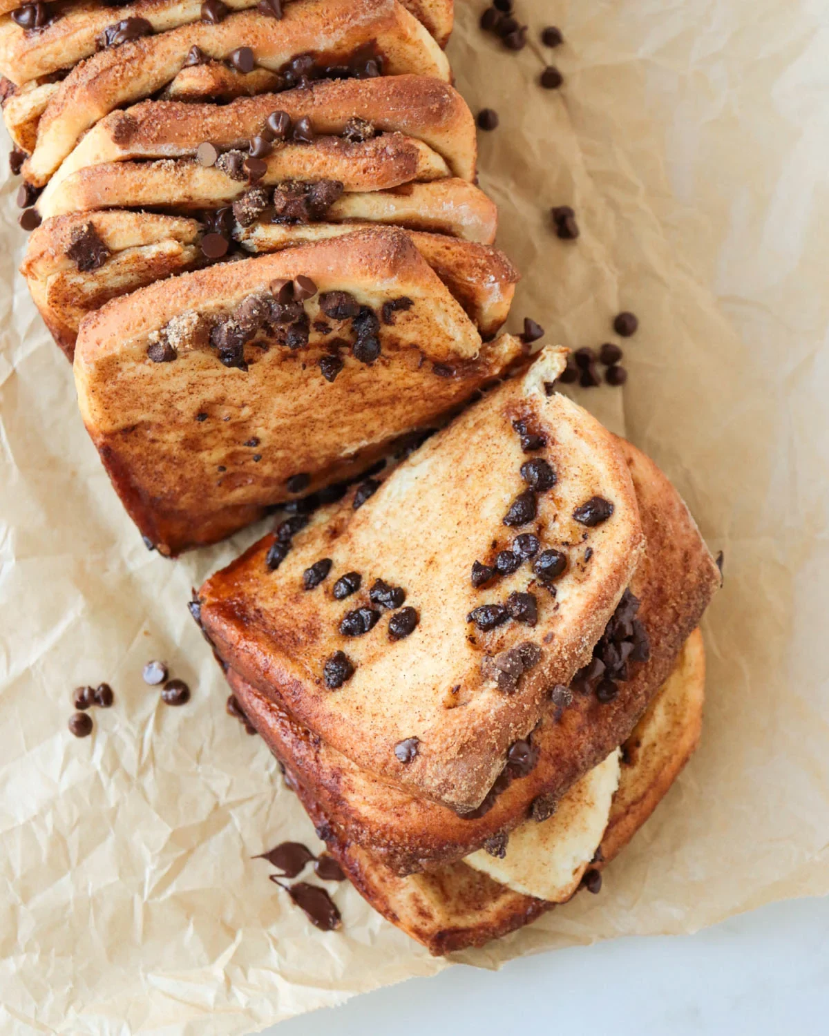 Chocolate Cinnamon Pull-Apart Bread