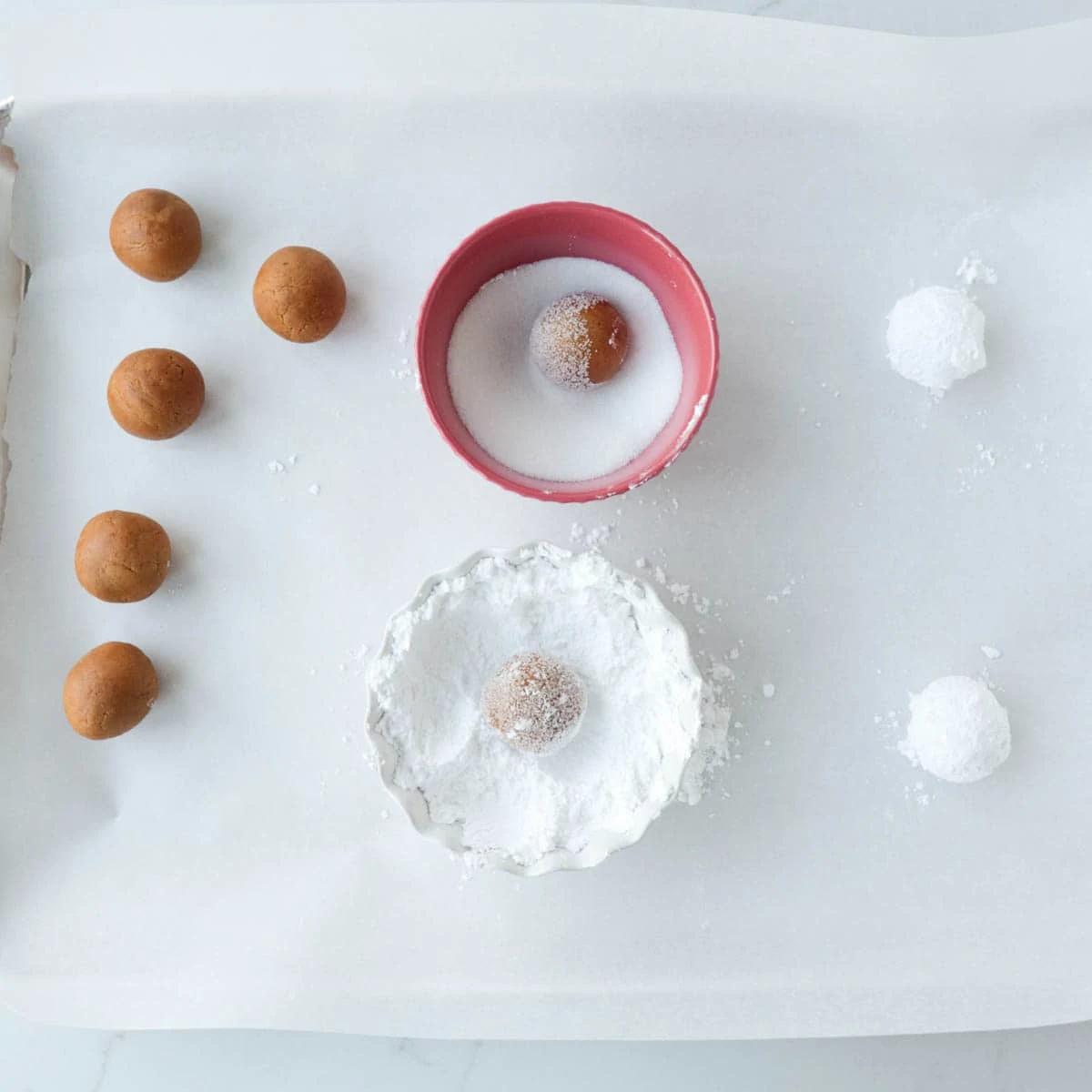 Gingerbread Crinkle Cookies