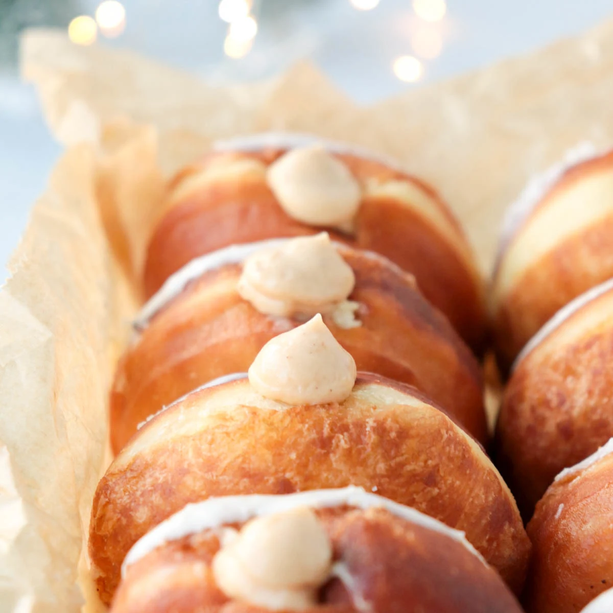 Eggnog Custard Donuts