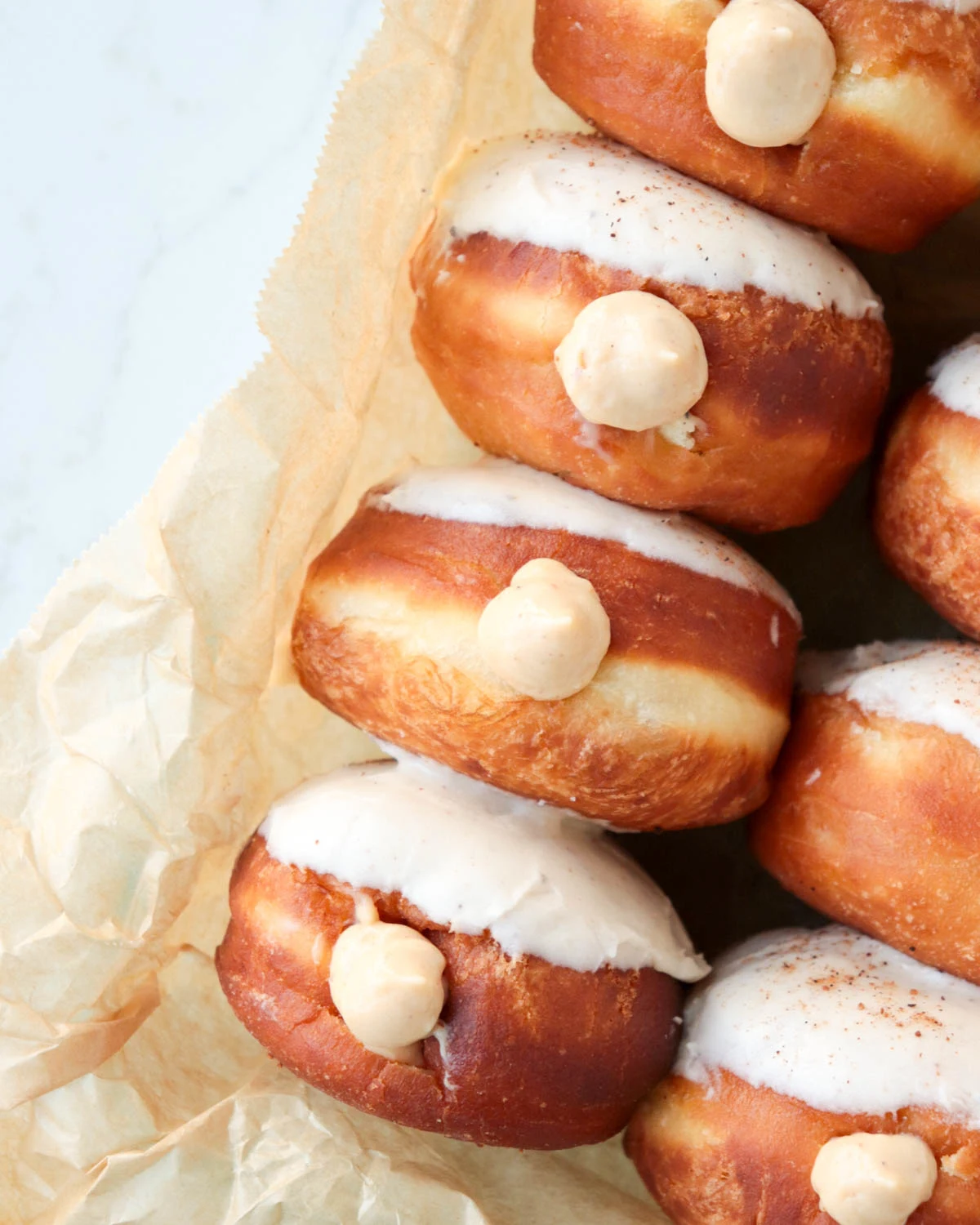 Eggnog Custard Donuts