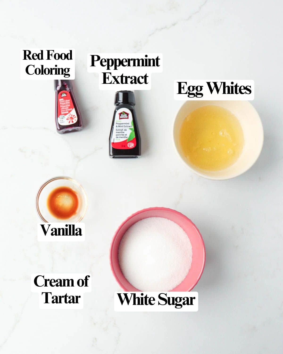 Vanilla Peppermint Meringues