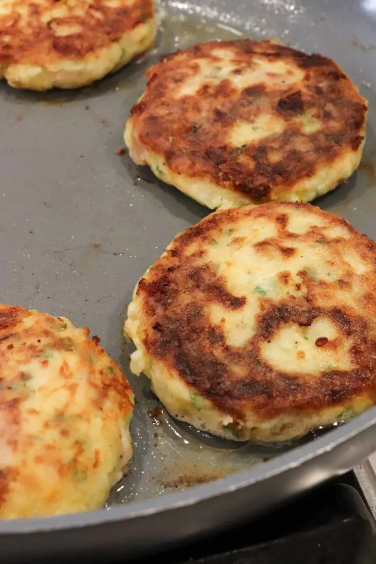 Loaded Mashed Potato Cakes with Leftover Turkey and Sides