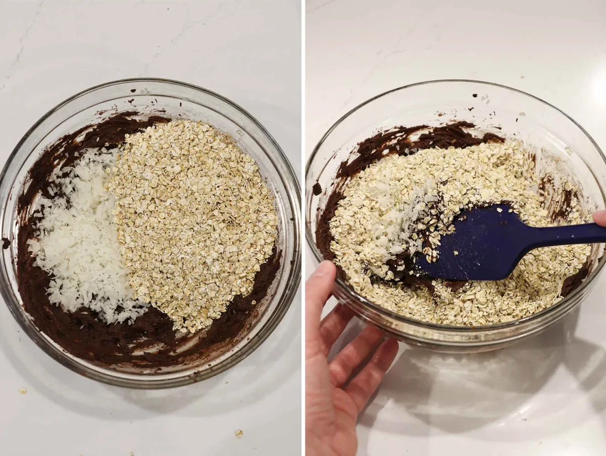 No Bake Cookies with Chocolate, Coconut, and Oats